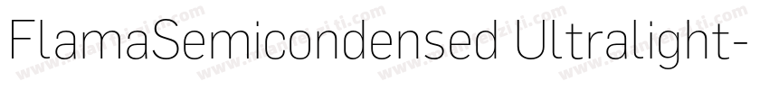 FlamaSemicondensed Ultralight字体转换